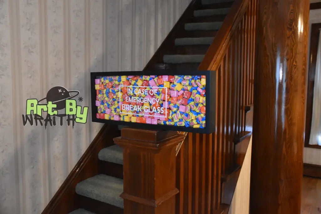 Candy Stuffed Rectangle - Wall Art Shadow Box