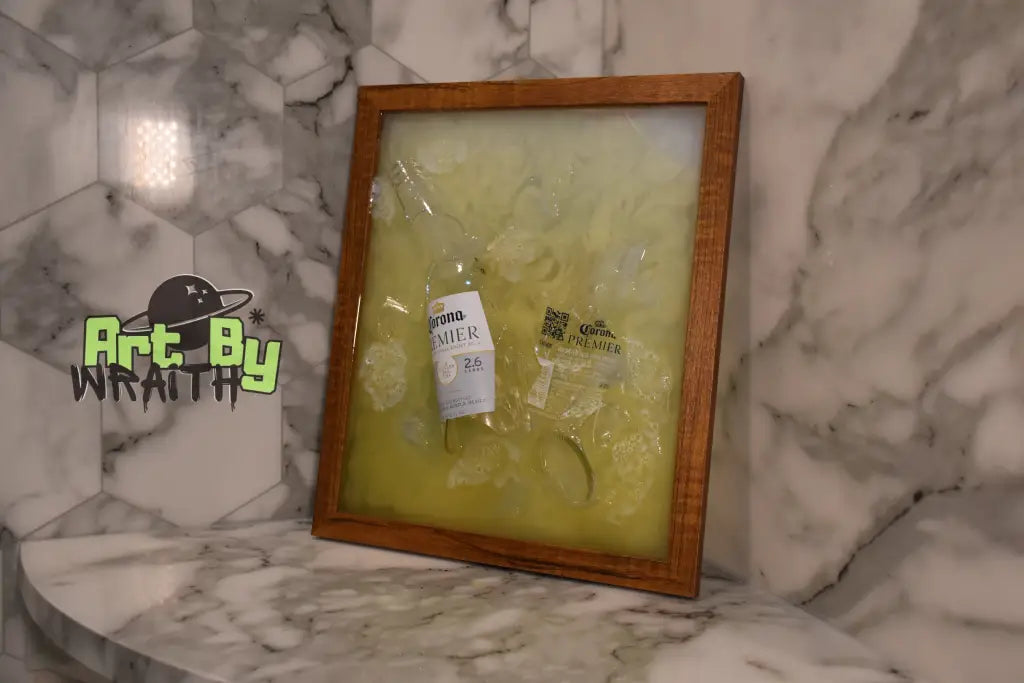 Corona Crush – Epoxy 3D Art Broken Corona Bottles