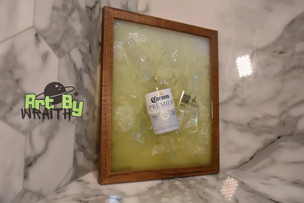 Corona Crush – Epoxy 3D Art Broken Corona Bottles