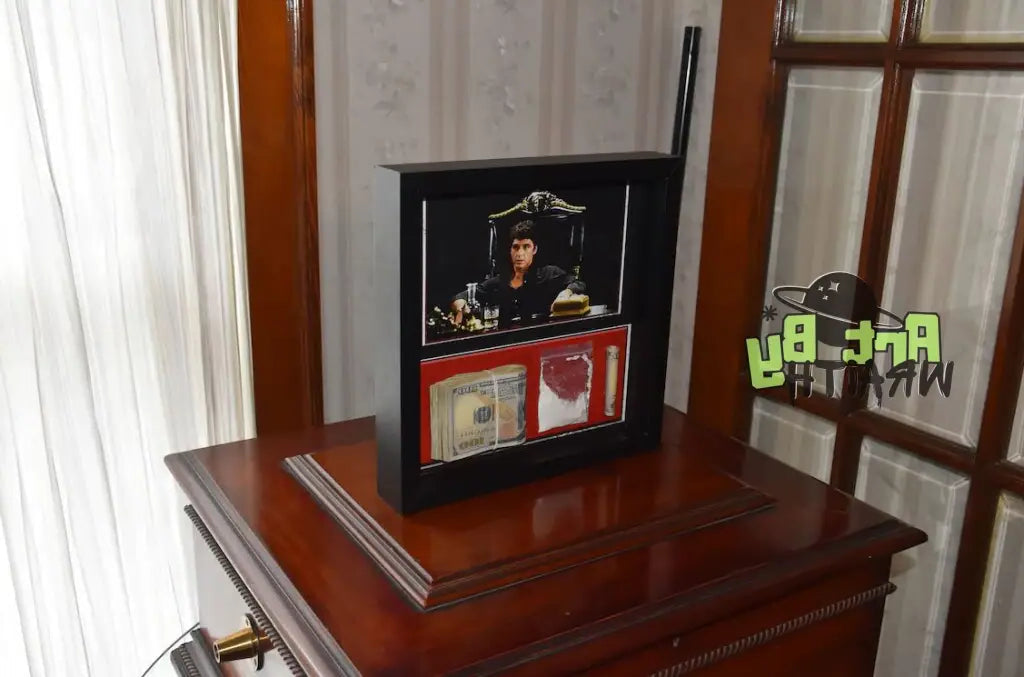 Scarface Aged Money - Wall Art Shadow Box