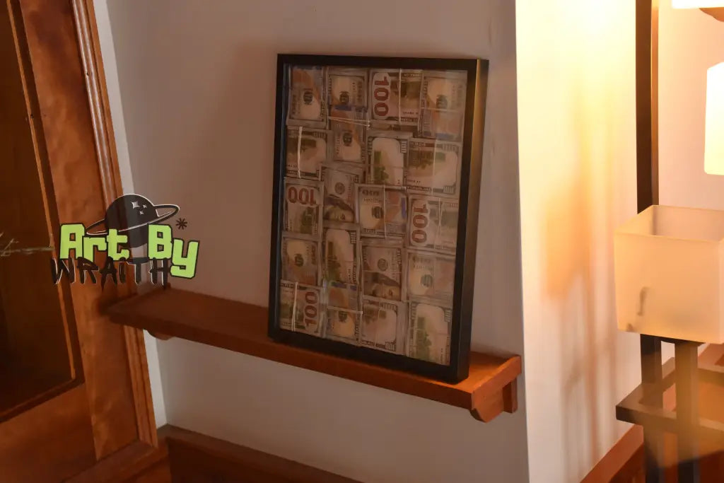 3D Folded Money Art - Wall Shadow Box