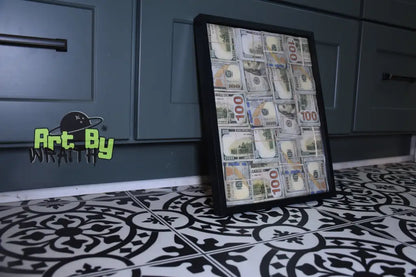 3D Folded Money Art - Wall Shadow Box