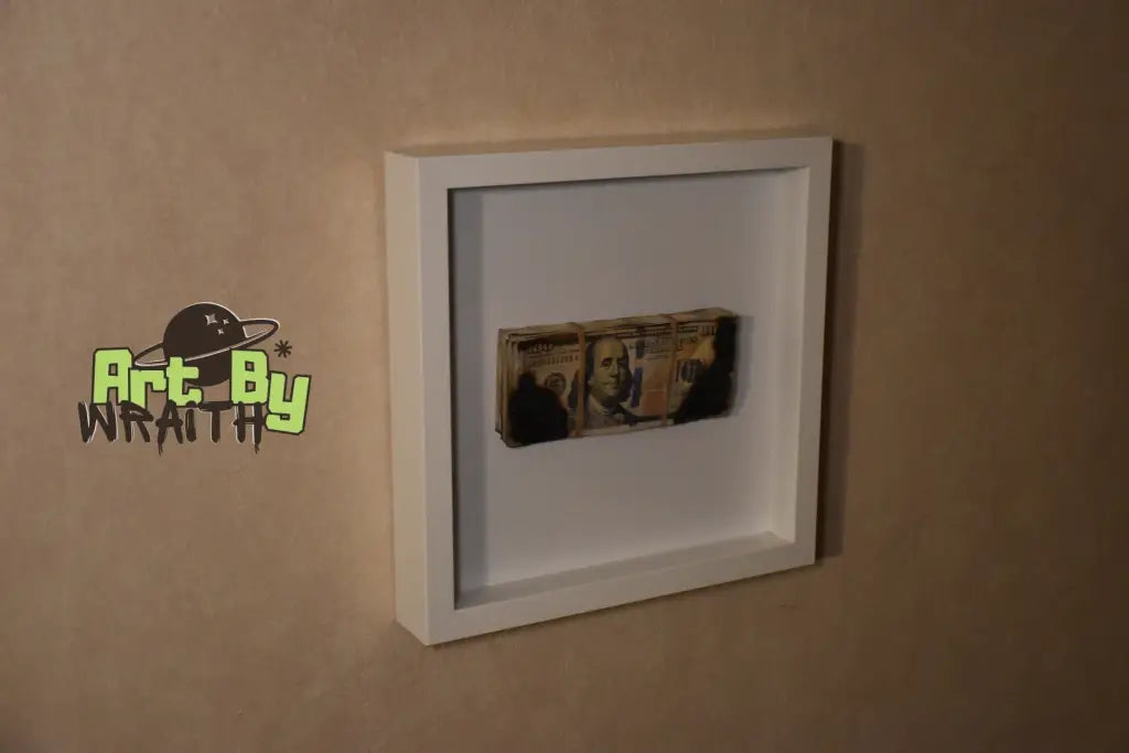 Burnt Money - Wall Art Shadow Box