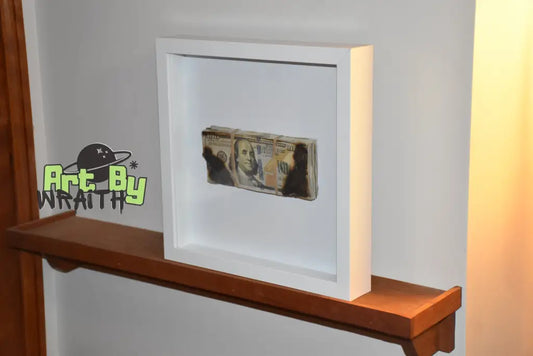 Burnt Money - Wall Art Shadow Box