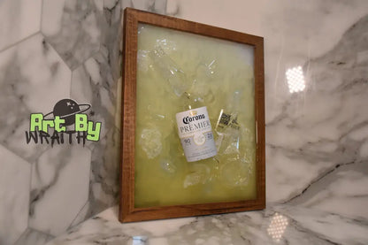 Corona Crush – Epoxy 3D Art Broken Corona Bottles