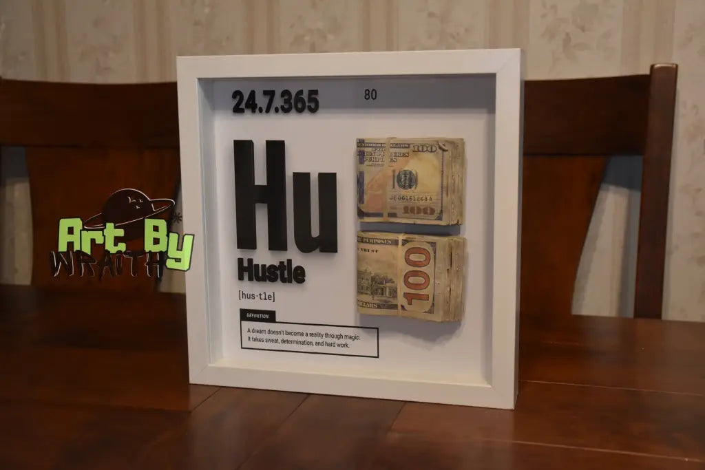 Hustle Aged Money - Wall Art Shadow Box