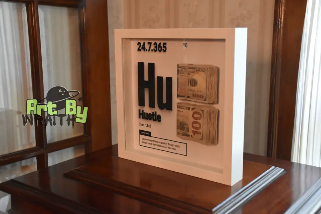 Hustle Aged Money - Wall Art Shadow Box