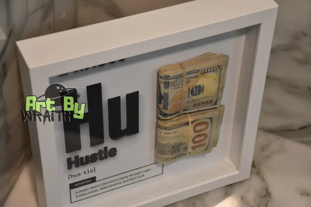 Hustle Aged Money - Wall Art Shadow Box