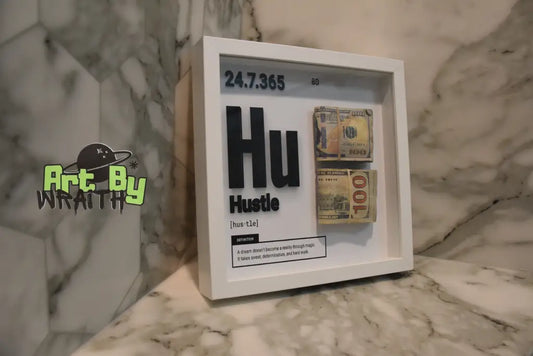 Hustle Aged Money - Wall Art Shadow Box