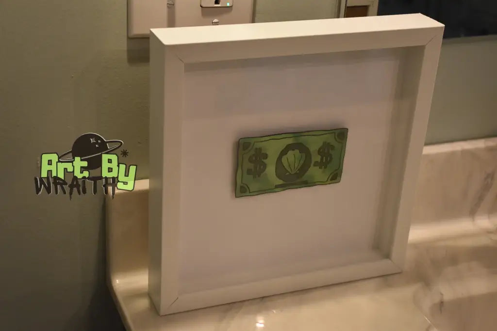 Mr. Krabs First Dollar - Wall Art Shadow Box