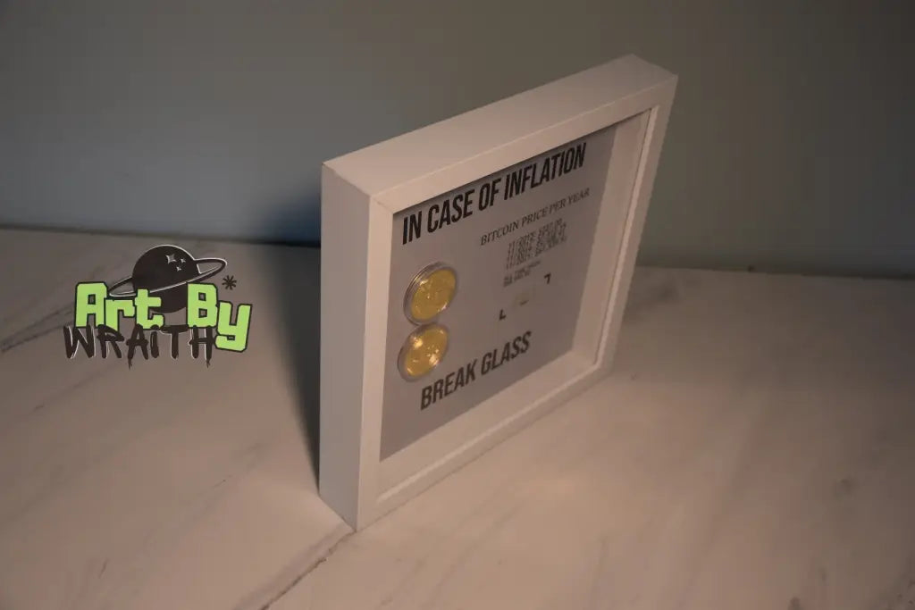 Panic Bitcoin - Wall Art Shadow Box