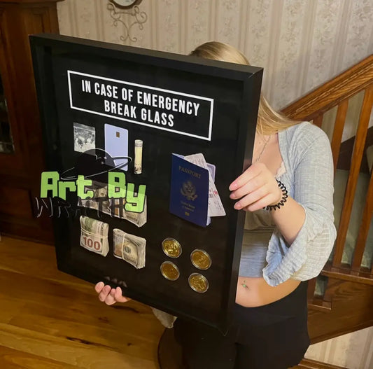 Passport Bros Plus - Wall Art Shadow Box