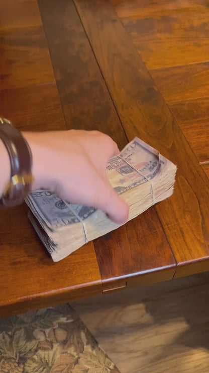 Ultra Realistic Movie Prop Money - 50 Dollar Bills - 2 Bands