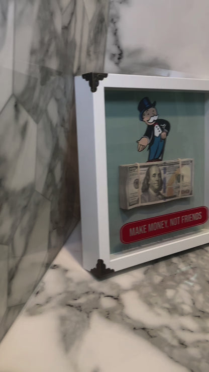 Monopoly Money Art - Wall Art Shadow Box