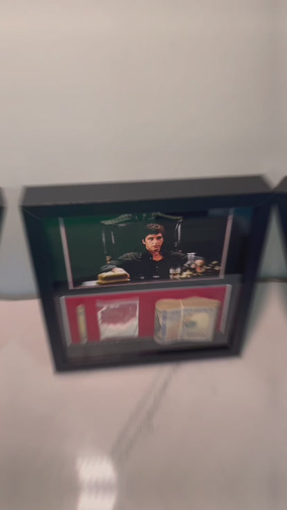 Scarface Aged Money - Wall Art Shadow Box