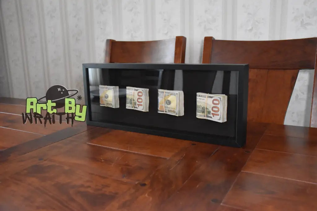 Rectangle Folded Cash Canvas - Wall Art Shadow Box