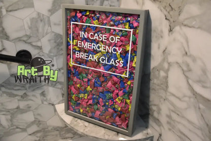 Stuffed Sour Candy - Wall Art Shadow Box