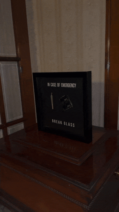 Condom & Joint - Wall Art Shadow Box