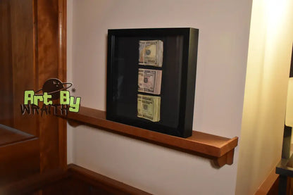 Triple Cash Stack - Wall Art Shadow Box