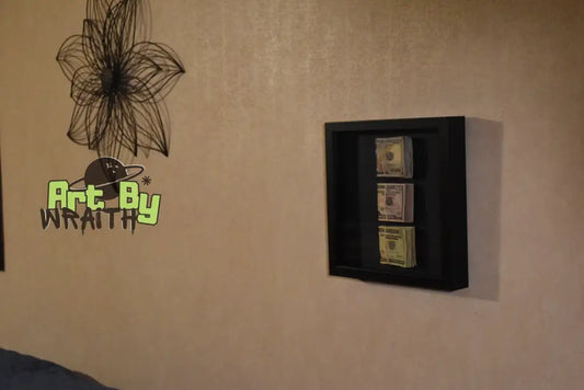 Triple Cash Stack - Wall Art Shadow Box