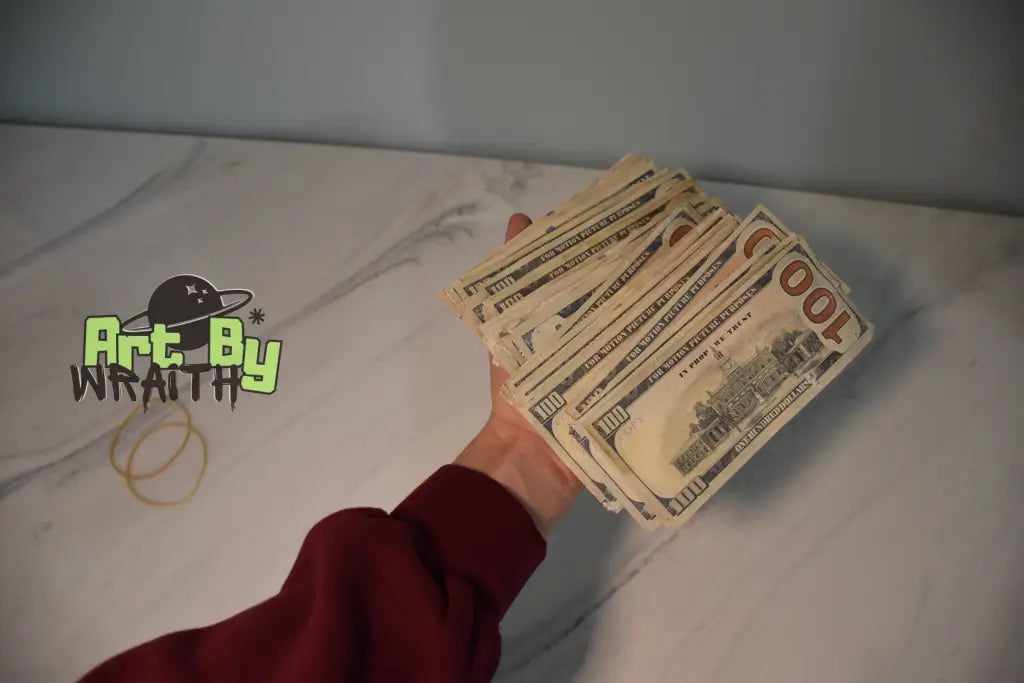 Ultra Aged Movie Prop Money - 100 Dollar Bills 1 Band