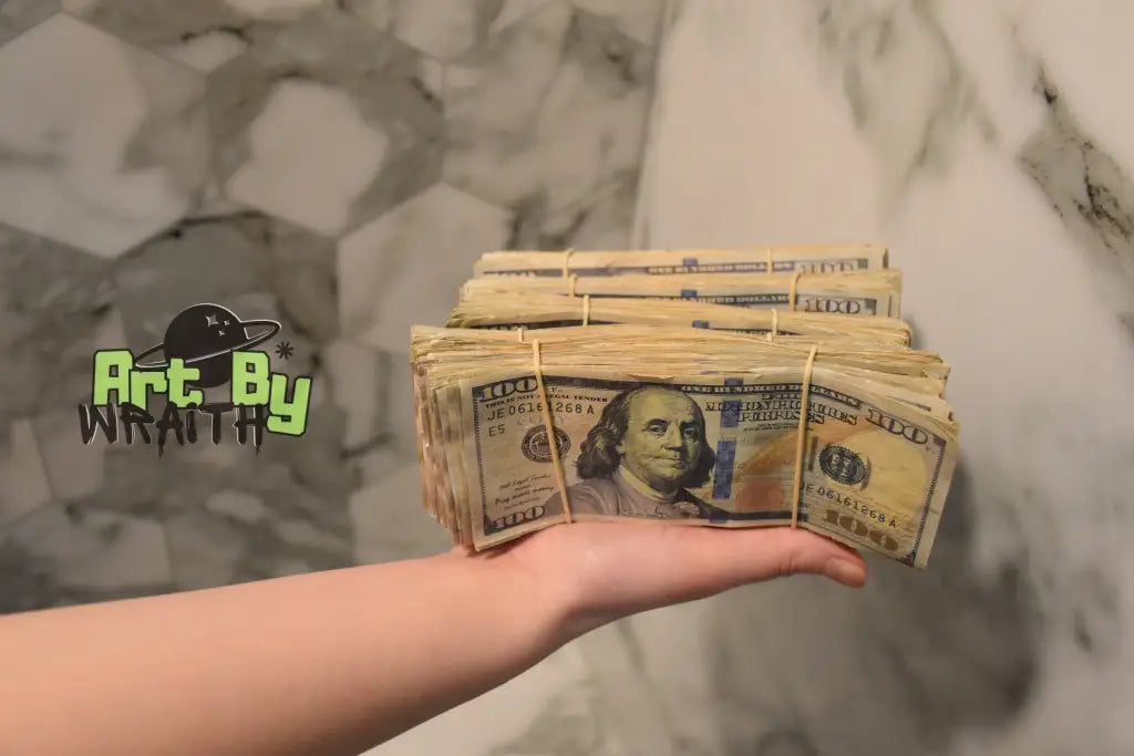 Ultra Realistic Movie Prop Money - 100 Dollar Bills 5 Bands