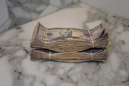 Ultra Realistic Movie Prop Money - 50 Dollar Bills 2 Bands