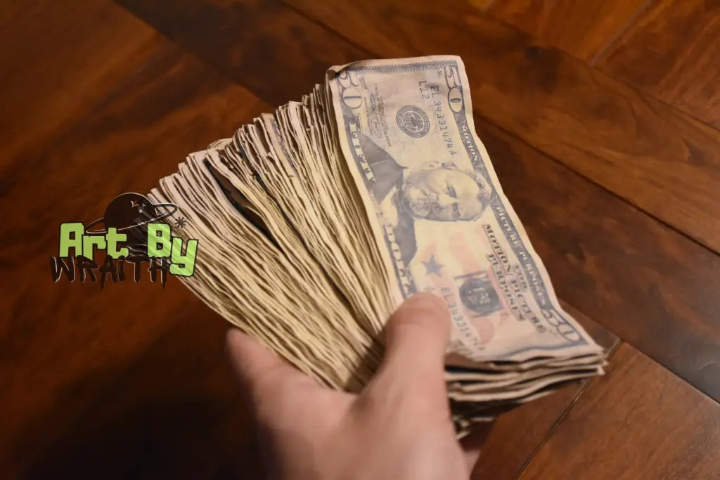 Ultra Realistic Movie Prop Money - 50 Dollar Bills 2 Bands