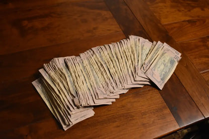 Ultra Realistic Movie Prop Money - 50 Dollar Bills 2 Bands