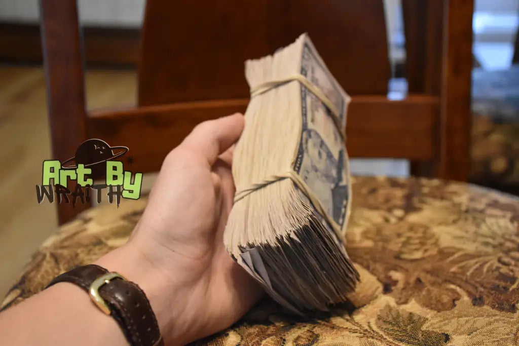 Ultra Realistic Movie Prop Money - 50 Dollar Bills 5 Bands