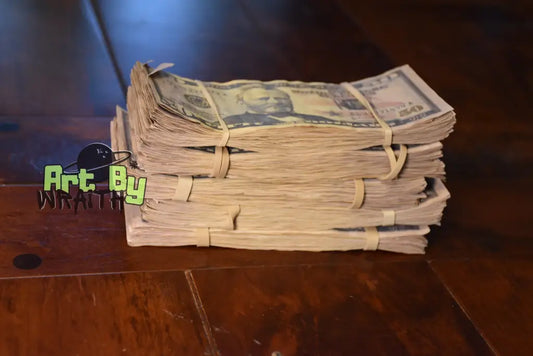 Ultra Realistic Movie Prop Money - 50 Dollar Bills 5 Bands